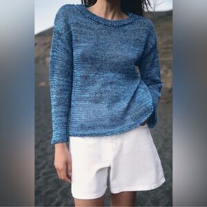 NWT ZARA Blue Women's Sweater
